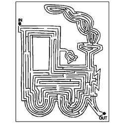 着色页: 迷宫 (教育的) #126540 - 免费可打印着色页
