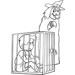 着色页: 汉塞尔与格雷特 - 免费可打印着色页