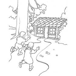 着色页: 汉塞尔与格雷特 (童话和故事) #214176 - 免费可打印着色页