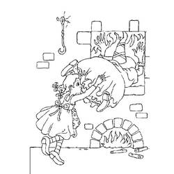 着色页: 汉塞尔与格雷特 (童话和故事) #214179 - 免费可打印着色页
