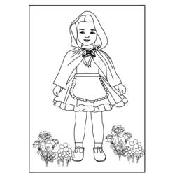 着色页: 小红帽 (童话和故事) #49247 - 免费可打印着色页