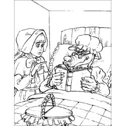 着色页: 小红帽 (童话和故事) #49350 - 免费可打印着色页