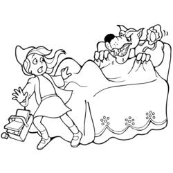 着色页: 小红帽 (童话和故事) #49354 - 免费可打印着色页