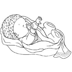 着色页: 婴儿 - 免费可打印着色页