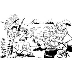着色页: 牛仔 (家人和朋友) #91514 - 免费可打印着色页