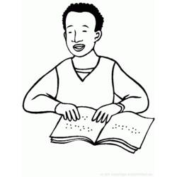 着色页: 残疾人 (家人和朋友) #98416 - 免费可打印着色页