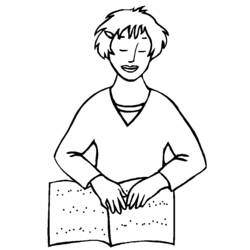 着色页: 残疾人 (家人和朋友) #98419 - 免费可打印着色页