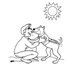 着色页: 残疾人 (家人和朋友) #98423 - 免费可打印着色页