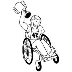 着色页: 残疾人 (家人和朋友) #98515 - 免费可打印着色页
