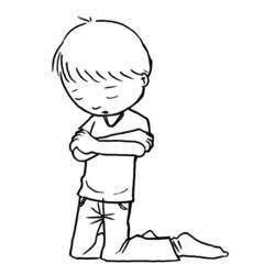 着色页: 小男孩 (家人和朋友) #97391 - 免费可打印着色页