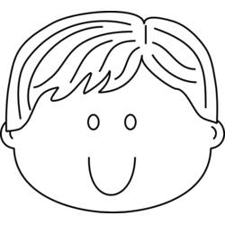 着色页: 小男孩 (家人和朋友) #97396 - 免费可打印着色页