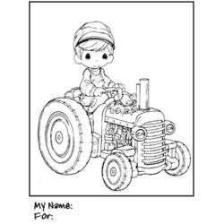 着色页: 小男孩 (家人和朋友) #97445 - 免费可打印着色页