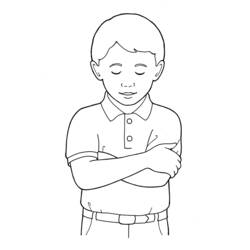 着色页: 小男孩 (家人和朋友) #97467 - 免费可打印着色页