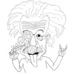 着色页: Einstein (名人) #190721 - 免费可打印着色页