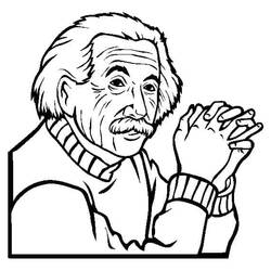 着色页: Einstein (名人) #190725 - 免费可打印着色页