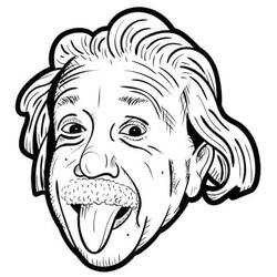 着色页: Einstein (名人) #190726 - 免费可打印着色页