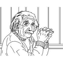 着色页: Einstein (名人) #190728 - 免费可打印着色页