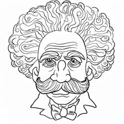着色页: Einstein (名人) #190729 - 免费可打印着色页