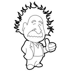 着色页: Einstein (名人) #190730 - 免费可打印着色页