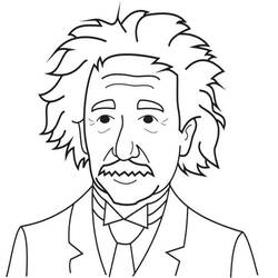 着色页: Einstein (名人) #190732 - 免费可打印着色页