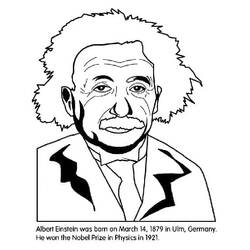 着色页: Einstein (名人) #190733 - 免费可打印着色页