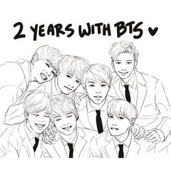 着色页: BTS (名人) #202341 - 免费可打印着色页