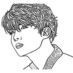 着色页: BTS (名人) #202350 - 免费可打印着色页