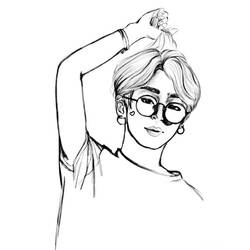 着色页: BTS (名人) #202353 - 免费可打印着色页