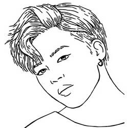着色页: BTS - 免费可打印着色页