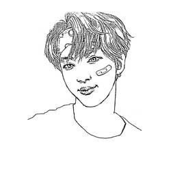 着色页: BTS (名人) #202359 - 免费可打印着色页