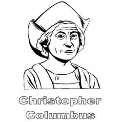 着色页: Christophe Colomb (名人) #173567 - 免费可打印着色页