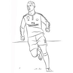 着色页: Cristiano Ronaldo - 免费可打印着色页