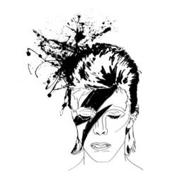 着色页: David Bowie (名人) #122003 - 免费可打印着色页