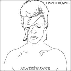 着色页: David Bowie (名人) #122155 - 免费可打印着色页