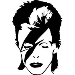 着色页: David Bowie - 免费可打印着色页