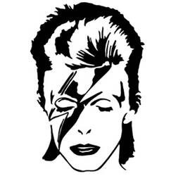 着色页: David Bowie (名人) #122258 - 免费可打印着色页