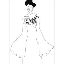 着色页: Gustav Klimt (名人) #192246 - 免费可打印着色页