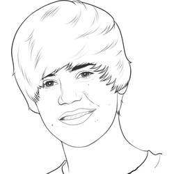 着色页: Justin Bieber (名人) #122460 - 免费可打印着色页