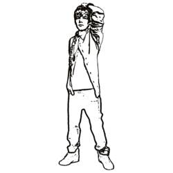 着色页: Justin Bieber (名人) #122470 - 免费可打印着色页