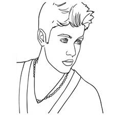 着色页: Justin Bieber (名人) #122481 - 免费可打印着色页