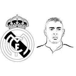 着色页: Karim Benzema - 免费可打印着色页
