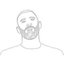 着色页: Karim Benzema (名人) #174727 - 免费可打印着色页