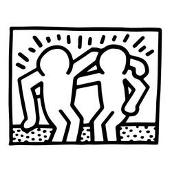 着色页: 基思·哈林 (名人) #180598 - 免费可打印着色页