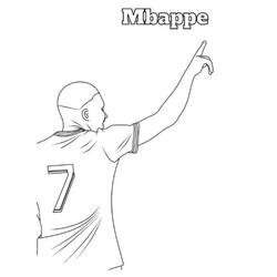 着色页: Kylian Mbappe (名人) #218350 - 免费可打印着色页