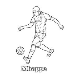 着色页: Kylian Mbappe (名人) #218351 - 免费可打印着色页