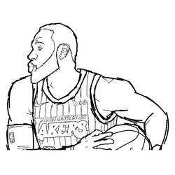 着色页: LeBron James (名人) #219400 - 免费可打印着色页