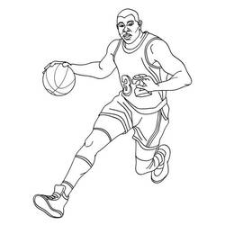 着色页: LeBron James (名人) #219401 - 免费可打印着色页