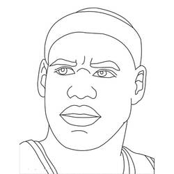 着色页: LeBron James (名人) #219404 - 免费可打印着色页