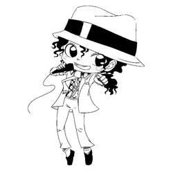 着色页: Michael Jackson (名人) #212364 - 免费可打印着色页