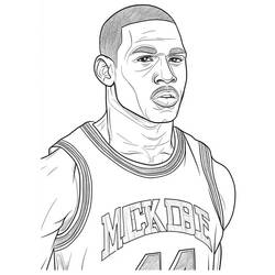 着色页: Michael Jordan (名人) #217836 - 免费可打印着色页